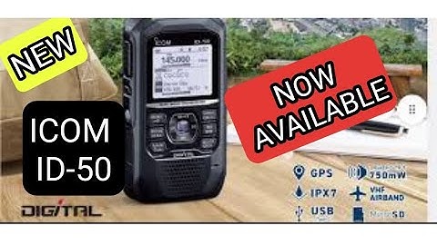 NEW - ICOM.ID-50 Now Available to Purchase