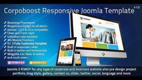 Preview Corpoboost - Responsive Joomla Template Corporate