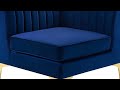 💎 Glam Velvet Love Seat | Modway Triumph Navy Tufted Performance Velvet Sofa