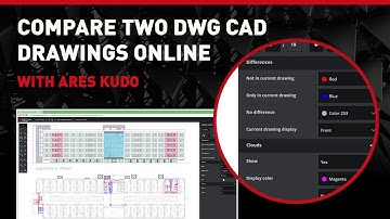 Compare Two DWG CAD Drawings Online with ARES Kudo