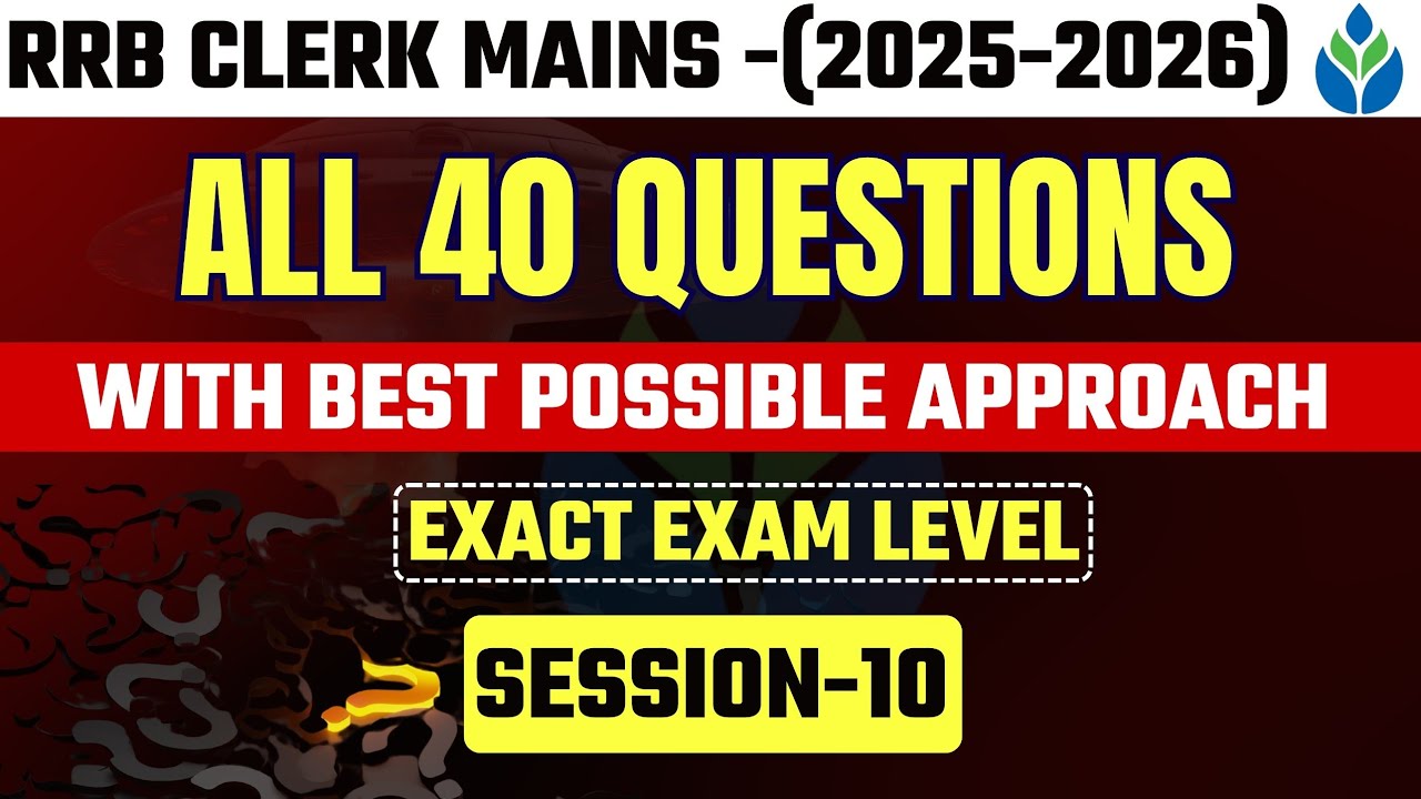 IBPS RRB Clerk Mains 2025 | Complete Quant Expected paper | Exact Exam ...