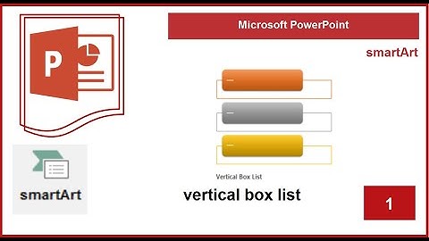 Microsoft PowerPoint | vertical box list