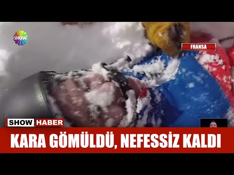 Kara gömüldü, nefessiz kaldı