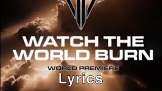 Falling In Reverse - Watch The World Burn Lyrics