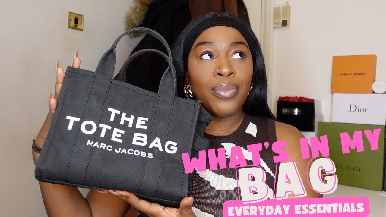 WHAT'S IN MY BAG? | MINI MARC JACOBS TOTE BAG | EVERYDAY ESSENTIALS ...