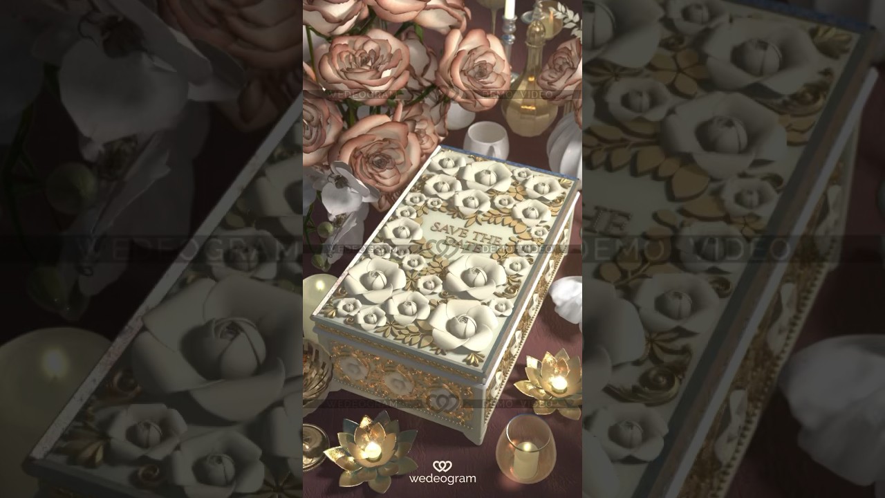 PRECIOUS DAY 3D Save The Date | Wedding e invite by wedeogram | WhatsApp Digital Invitation