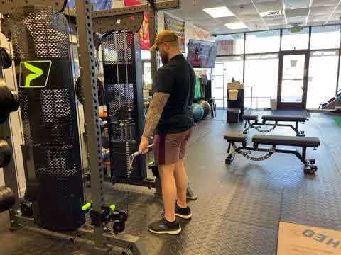 Cable Stiff Leg Deadlift (With Bar)