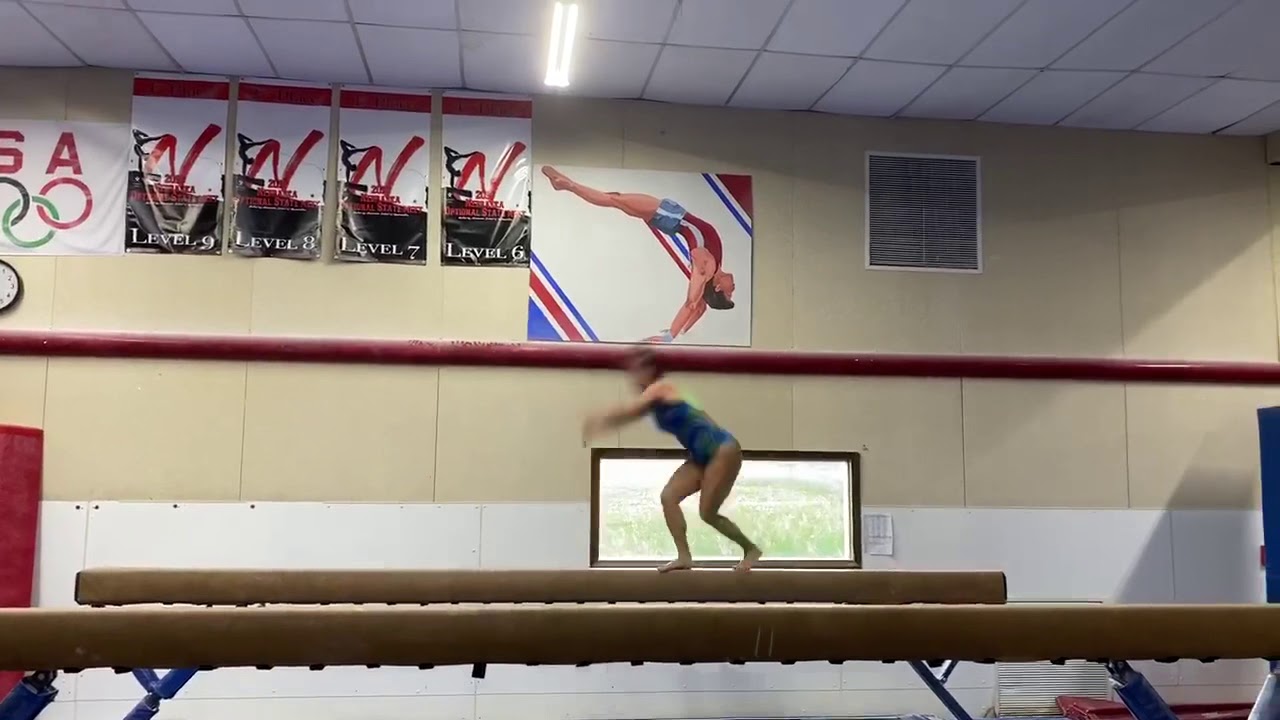 handspring handspring layout stepout - YouTube