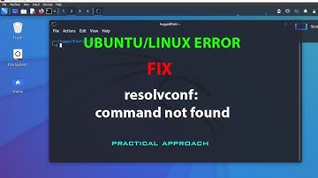 LINUX ERROR FIX: resolvconf: command not found