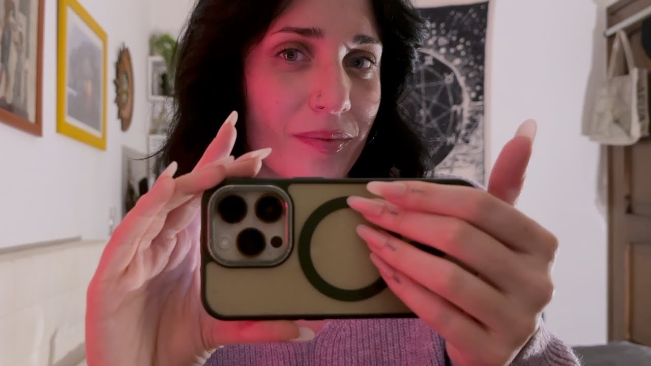 I'm back! ASMR ~ Camera Lens Tapping, Whispering, Visual Triggers ~ Lofi 10