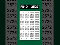 ASMR Eye Test 👁️ | Find 2527 Hidden Fast! | Most Relaxing Focus Challenge #Shorts