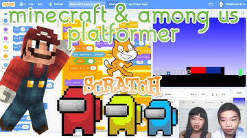 Secrets of Coding in SCRATCH: *MINECRAFT & AMONG US PLATFORMER GAME* REMIX
