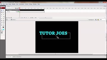 Glowing Text Effect In Adobe Flash  CS3 Tamil