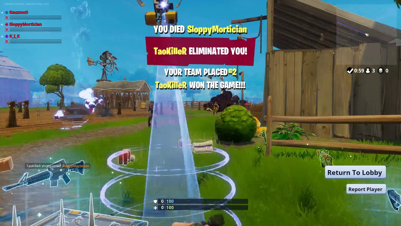 Fortnite Death Animation