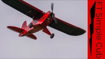 Flite Test Simple Cub in 20+mph Winds