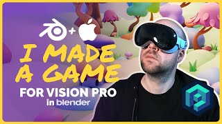 How I used Blender to create a game for Apple Vision Pro | Polygon Runway screenshot 3