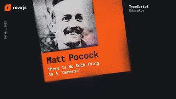 revo.js 2023 - Matt Pocock - There Is No Such Thing as a 