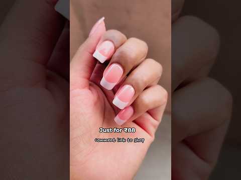 nail extensions just for ₹88 🫀#meeshohaul #nailextension #meeshofinds #trending #nailart #goviral