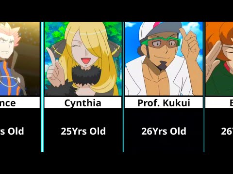 Pokemon All Characters - Age Comparison (FAN-MADE)