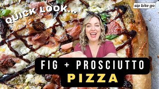 Easy Fig Prosciutto Goat Cheese Pizza Recipe