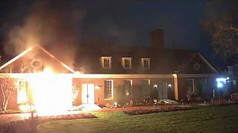 Newly released video shows moment man firebombs governor's mansion