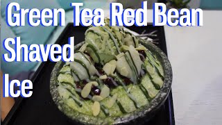Let It Snow: Green Tea Red Bean Shaved Ice 绿茶红豆刨冰 | Spoonhunt Food Show