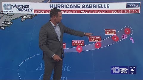 Tracking the Tropics: Hurricane Gabrielle remains a major Category 3 storm