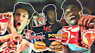 CHICK-FIL-A VS POPEYES CHICKEN SANDWICH (OG & SPICY) *MUKBANG* SOLD OUT!!