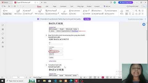 Tugas Pemrograman Web (MySQL Database (UPDATE & DELETE))