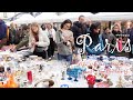 Parisvlog/大ショック!失敗しちゃった。。でも大好きな色のあれをゲット!パリ市内大蚤の市/超簡単&激うまお菓子を買ったお皿に乗せて/購入品裏話/60代女子