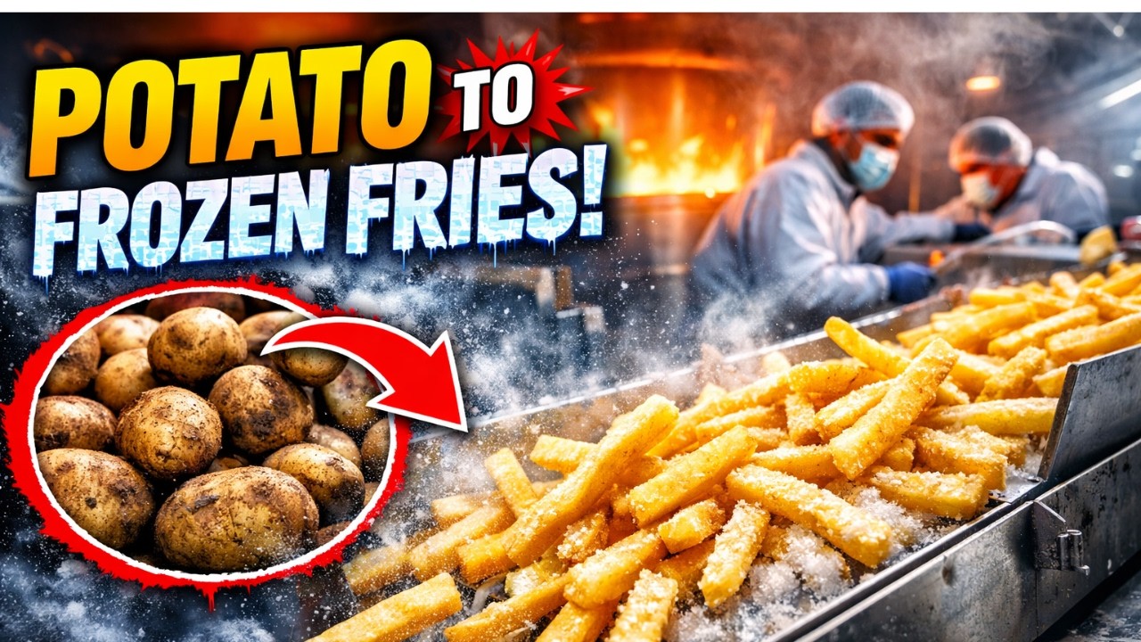 From Farm to Freezer – Inside the Ultra-Modern French Fries Factory Process