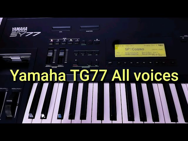 Sonidos de fábrica Yamaha TG77 - YouTube