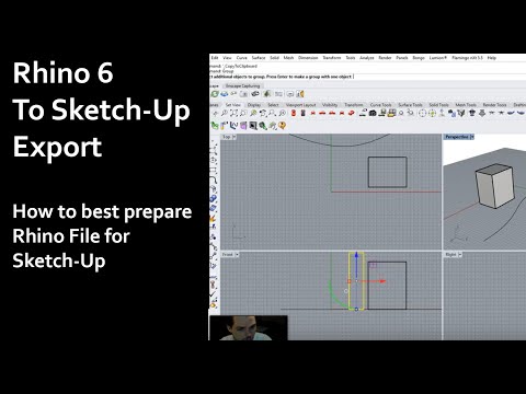 Rhino to Sketch-Up Export - Prepare Files for Sketch-Up Best Practices