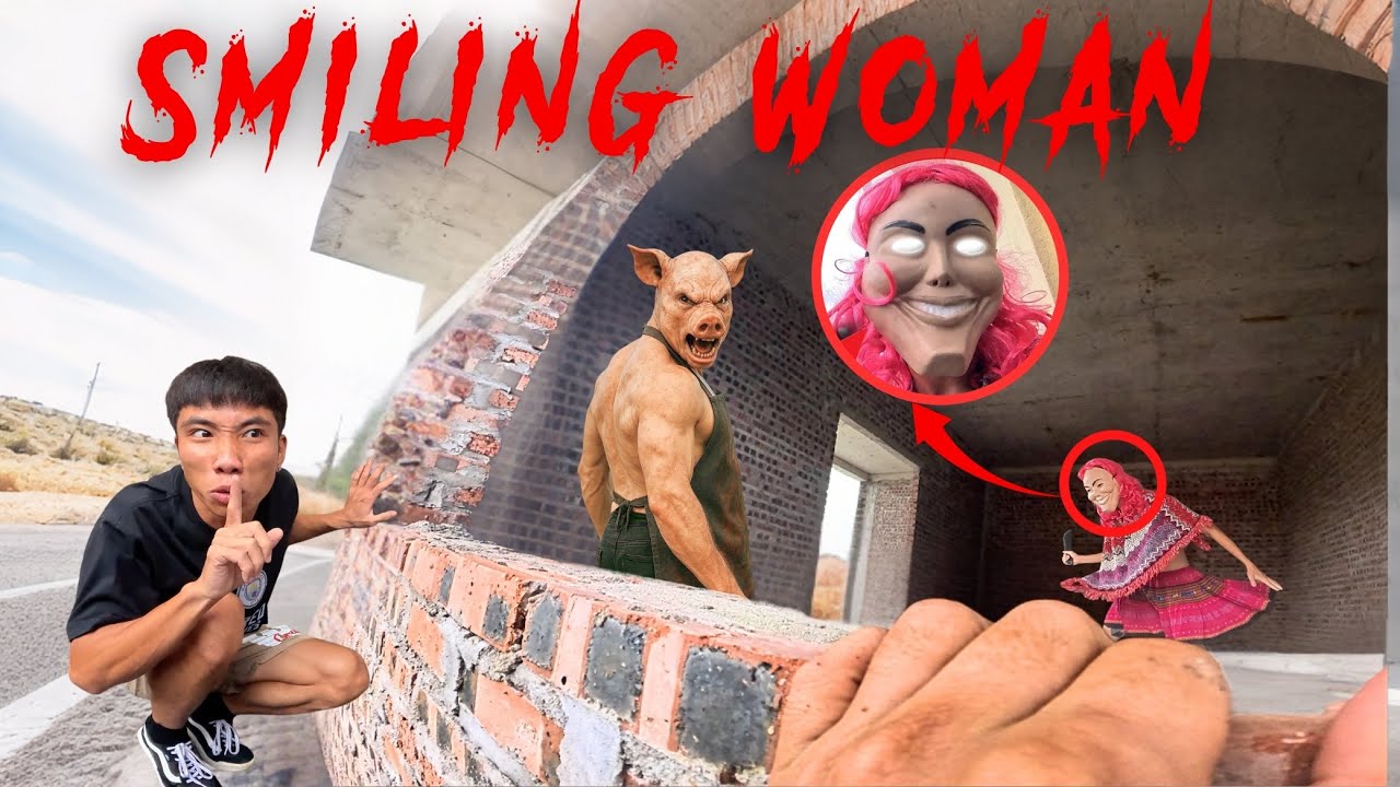 ESCAPING SMILING WOMAN 29.0 | Parkour Pov Horror Film| By B2F Viet Nam