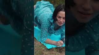 Evelina's Yoga Outdoors In A Dress #Yoga #Stretching