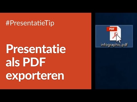 PresentatieTip #20: Presentatie als PDF exporteren