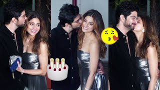 Shamita Shetty Cant Stop Kissing Bf Raqesh Bapat On Her Birthday Night At Shilpa Shetty Juhu Villa