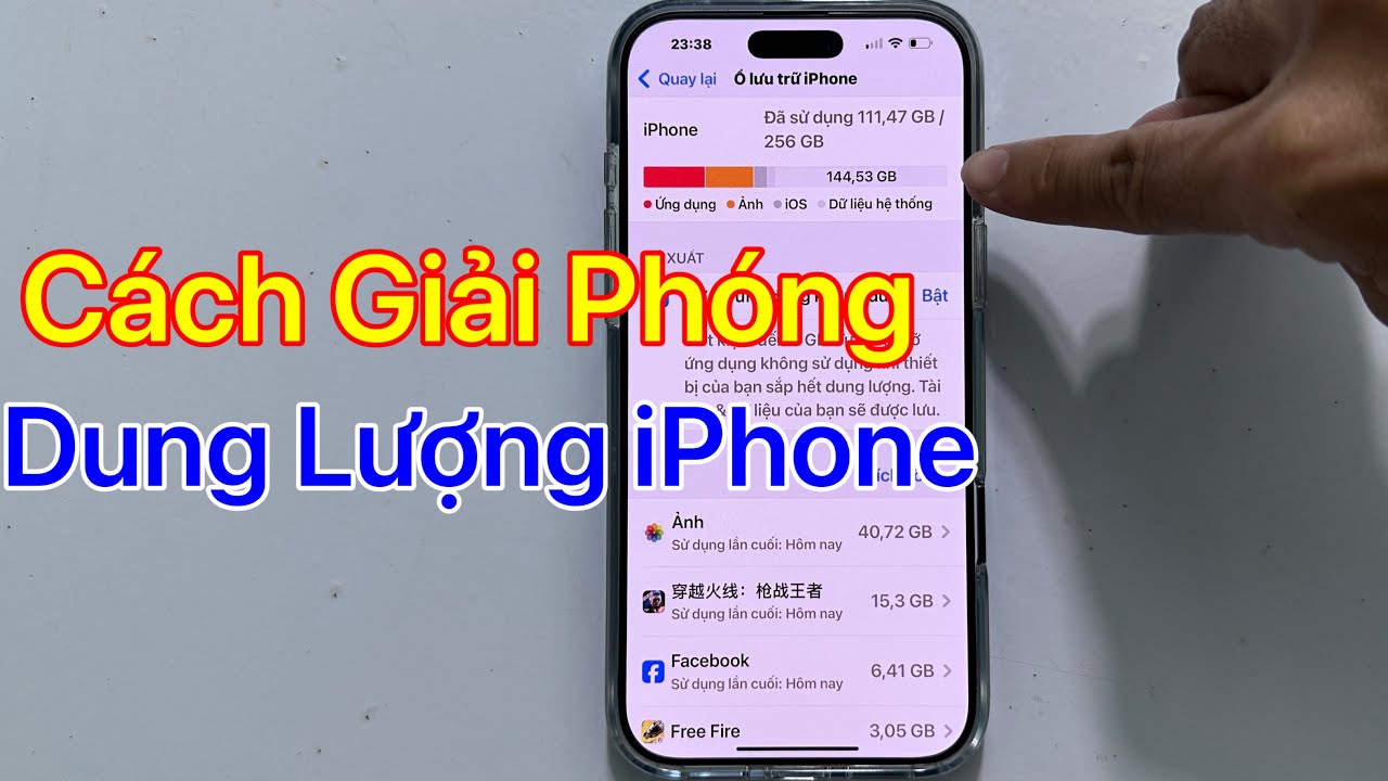 Cch gii phng dung lng iPhone - Gii phng b nh iPhone