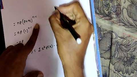 Mean and Standard Deviation of Binomial Distribution (Derivation) - Engineering Mathematics