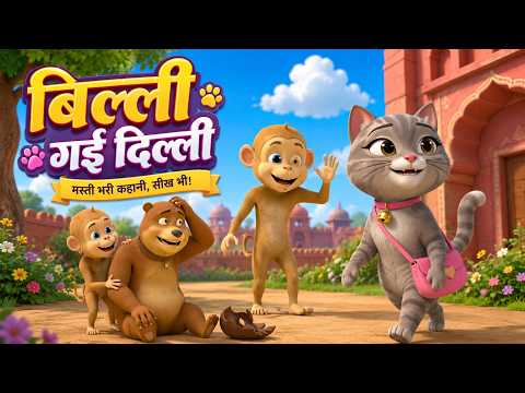 The Cat Went to Delhi and Fun-Filled Nonstop Rhymes | Nonstop Hindi Rhymes