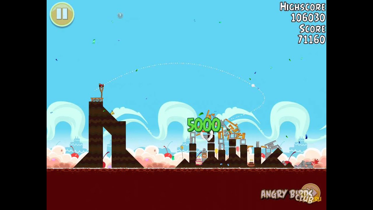 Angry Birds Birdday Party 18-13 Прохождение на 3 Звезды