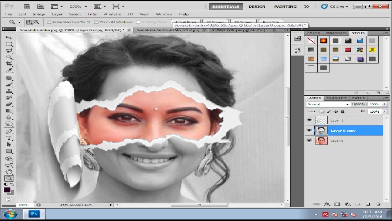 How To Make Ripped Paper Effect Photoshop Tutorial Youtube