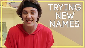 Trying on new non binary names