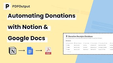 How to automate PDFs using Notion and Google Docs with ease (Donation Receipts Tutorial)
