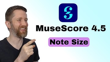 MuseScore Studio 4.5 How to CHANGE NOTE SIZE, Make Music Notes Larger or Smaller