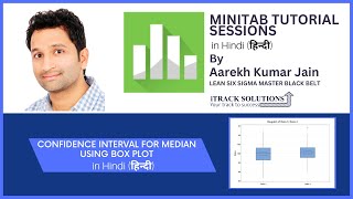 #minitab tutorial in #hindi (#हिन्दी ):How #confidenceinterval for #median using #boxplot in #हिन्दी