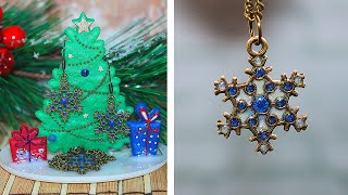 Christmas Jewelry Made Of Epoxy Resin I Amazing Diy Ideas From Epoxy Resin