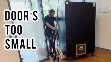 This Is How To Move A Big Vending Machine Through A Small Door!