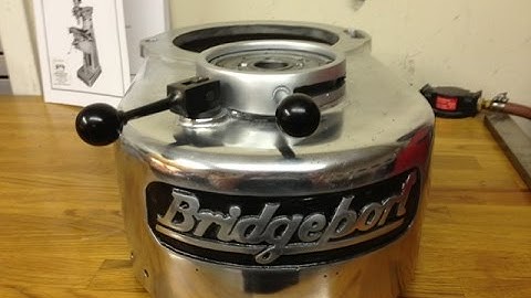 Scraping the saddle on a 1953 Bridgeport Milling Machine