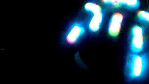 rave light show with flash back glove set